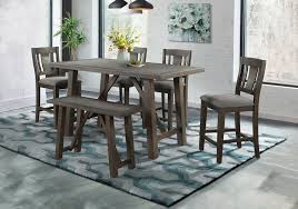 Shop for square farmhouse dining sets in dining room sets at walmart and save. Cash Brown 6pc Counter Height Dining Set Cincinnati Overstock Warehouse