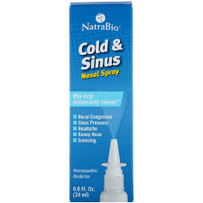 Corticosteroid and sodium chloride nasal sprays are used to help soothe allergy symptoms such as a stuffy nose. Natrabio Cold Sinus Nasal Spray 0 8 Fl Oz 24 Ml Iherb