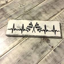 Black And White Checkered Flag Tattoo Checkered Flag Racing Ekg Racing Heartbeat By Whimsechols On Etsy With Images Racing Tattoos Car Tattoos Racing