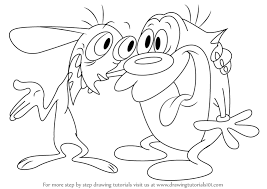 A documentary, happy happy joy joy: Ren And Stimpy Are The Two Famous Character From American Animated Cartoon Movie Ren And Stimpy John Kricfalus Drawings Cartoon Tattoos Tattoo Stencil Outline
