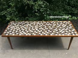 Mid Century Modern Danish Tile Top Coffee Table Mid Century Coffee Table Mosaic Tile Top Coffee Ta Mid Century Coffee Table Danish Modern Retro Mid Century