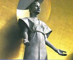 Statue Of Mary In The Our Lady Of Angels Cathedral In L A Virgin Mary Statue Mary Statue Statue