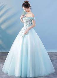 Light Blue Lace Tulle Long Prom Dress Lace Evening Dress Mb 28 Thumbnail 1 Beautydresses Prom Dresses Gowns Ballroom Wedding Dresses Gowns