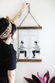 Diy Poster Hanger A Beautiful Mess Diy Picture Frames Diy Picture Diy Photo Frames