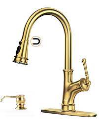 After testing many faucets of all sorts of brand and price points we came up with a list of 5 best gold kitchen faucet. Top 10 Best Brass Kitchen Faucet Reviews In 2021
