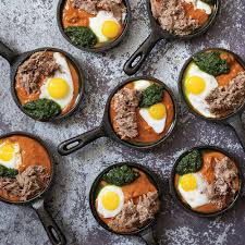 These guidelines explain the process for freezing whole eggs, yolks, and whites. Mini Shakshuka With Braised Lamb Br Poached Quail Egg Zhug Br American Lamb