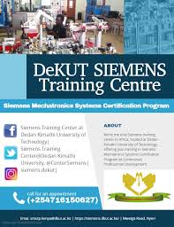 Dedan kimathi university of technology; Siemens Training Center At Dedan Kimathi University Of Technology Is At Dedan Kimathi University Of Technology Main Siemens Training Center At Dedan Kimathi University Of Technology Facebook
