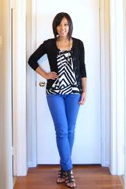 Black White And Royal Blue Outfits Style Help For The Everyday Woman Fashion Clothes Blue Pants Outfit