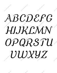 Maybe you would like to learn more about one of these? Grand Ornamental Cursive Uppercase Lowercase Letter Stencils A Z 1 4 To 12 Inch Sizes Stencil Letters Org