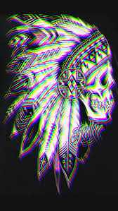 Desktop pc, laptop, mac, iphone, ipad, android mobiles, tablets, windows phones. Indian Skull Alucinante Apache Art Dope Purple Trance Trip Hd Mobile Wallpaper Peakpx