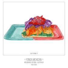 Assuming you prepare about eight tacos total, each taco with slaw will have about 224 calories, 7 grams of fat, 22 grams of carbohydrates and a whopping 20 grams of protein! It S Lunch Time And I Could Really Go One Of These Fish Tacos From Fondamexican Right Now I Was Surprised The Fish Was B Fish Tacos Food Illustrations Tacos