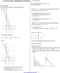 Maybe you would like to learn more about one of these? 17 Soal Soal Program Linear Pdf Download Gratis