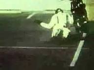 The filmmaker who best captured Evel Knievel's shocking and ill-fated crash  after he tried to jump over the fountain at Caesar's Palace in 1967 was  actress Linda Evans.