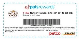 Coupon Free Nutro Natural Choice Cat Food Can At Petco Free Stuff By Mail Petco Free Coupons
