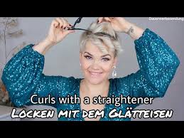 Platz 25 mit verschiedenen längen spielt frau, welche die abwechslung mag. Kurze Haare Locken Und Stylen Mit Dem Glatteisen Youtube