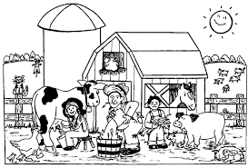There is no doubt that they would love to apply colors on cows, hens, pigs, ducks, horse as well as other farm animals. Coloring Page Farm Animals Coloring Pages 0
