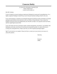 Paralegal Cover Letter Template Cover Letter Templates Examples