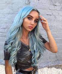 My eyes are green and gold. Lovescenehair Pastel Blue Hair Hair Color Pastel Blue Hair