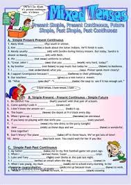 Mixed Tenses Revision English Grammar Tenses English Grammar Worksheets Tenses Grammar