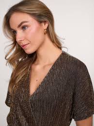 Soeur, woven dress with lurex