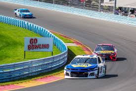 The 2018 nascar xfinity series was the 37th season of the nascar xfinity series, a stock car racing series the 2018 season was the first to feature the regular season championship trophy, which is awarded at the final race before the playoffs.1 justin allgaier clinched the nxs regular. Clean Air Decisive Restart Keep Chase Elliott In Front Of Martin Truex Jr At Watkins Glen