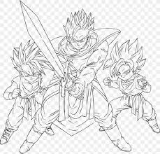 Click the goten childhood coloring pages to view printable version or color it online (compatible with ipad and android tablets). Goten Trunks Gohan Goku Line Art Png 910x878px Goten Artwork Black And White Cell Coloring Book