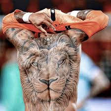 Memphis depay tattoo depay memphis lion back tattoo realistic tattoo sleeve guardian angel tattoo community shield man of the match tattoo sleeve designs tattoo ideas. 38 Memphis Depay Tattoo Wallpaper