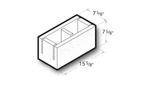 8x8x16 Knockout Bond Beam Block