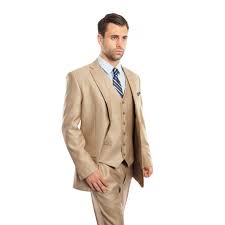 From men's suit jackets to throw on over jeans to skinny suits that show off you bod, we've got it all. Men Suit Stone Color Solid Texture 3 Pieces Classic Fit Mens Suits Overstock 23134784
