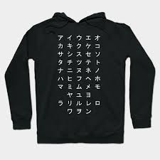 Uses three main scripts (or alphabets): All Japanese Katakana Letters Katakana Hoodie Teepublic De