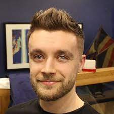 Short Textured Fade Haircut For Men With Front Cowlick Video Mens Haircuts Fade Mens Hairstyles Trendy Short Hair Styles
