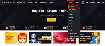 The navigation menu contains several tabs such as wallet, orders, notification, and more. So Zahlst Du Auf Binance Kryptowahrungen Ein Binance