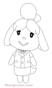 If you love the animal crossings video game, why not enjoy more relaxing activities with our coloring pages. Animal Crossing Coloring Pages Isabell Novocom Top