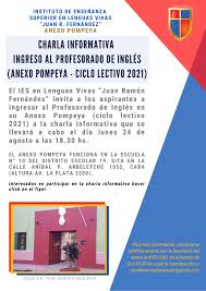 Traducir la palabra ingresar en inglés. Charla Informativa Ingreso Al Profesorado De Ingles Ciclo Lectivo 2021 Anexo Pompeya Ies En Lenguas Vivas Juan Ramon Fernandez