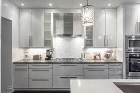 Contemporary Kitchen Design Two Tone White Gloss Matte Grey Modern Kuche Toronto Von Kitchen Land Houzz