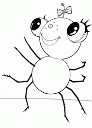 Miss spider coloring pages for kids. Miss Spider Coloring Pages Pictures Miss Beautiful Smile Spider Coloring Home