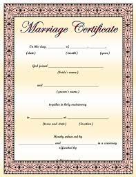 Proof of registration of marriage with a . 30 Real Fake Marriage Certificate Templates 100 Free