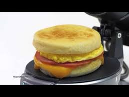 Whip Up A Delicious Breakfast Sando In Minutes Hamilton Beach Breakfast Sandwich Maker Breakfast Sandwich Maker Breakfast Sandwich