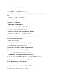 Contoh wawancara 5w + 1h tentang pendidikan. Wawancara Penjahit