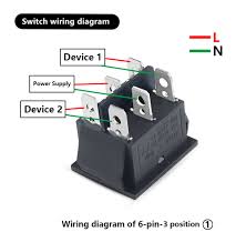 An initial take a look at a circuit representation could be. Kcd4 Waterproof Switch Rocker Switch Power Switch 2 Position 3 Position 6 Pins Reset Or Self Locking 16a 250vac 20a 125vac Switches Aliexpress