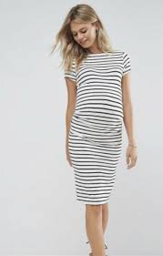 Ladies New Look Black And White Striped Maternity Dress Size 10 Maternity Dresses Dresses Clothes For Women