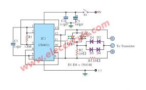 Transistor Tester Circuit Eleccircuit Com Transistors Electronic Circuit Projects Circuit