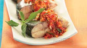 Satay, skewered grilled meat is a common dish in java. Resep Patin Bumbu Rica