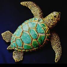 Becky Dennis Features Unique Clay Sculptures Wallhangings Sculpture Clay Turtle Sculpture Ceramic Turtle