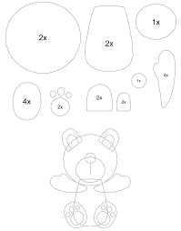 Pola berbahasa inggris, indonesia, dan rusia. Cara Membuat Boneka Beruang Dari Kain Flanel Gratis Pola Flanel Beruang Teman Kreasi