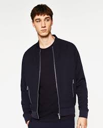 Pique Bomber Jacket Bombers Man Zara Indonesia Bomber