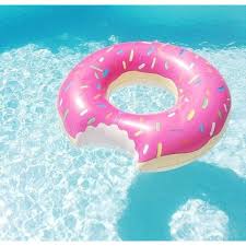 Wham O Brand Pink Donut Swimming Pool Float Tube Doughnut Fake Food 32 Boxed Ebay Donut Pool Float Donut Pool Pretty Tumblr