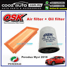 Big news for malaysian motorists! Osk Perodua Myvi Oil Filter Air Filter Package