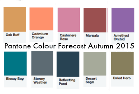 Pantone Colour Forecast For Autumn Winter 2015 Fashion
