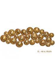 Bring antique charm to your wall decor with this gilded, vintage style gold metal wall art. Antique Gold Abstract Metal Decorative Wall Art Wall Decorations Decorshore